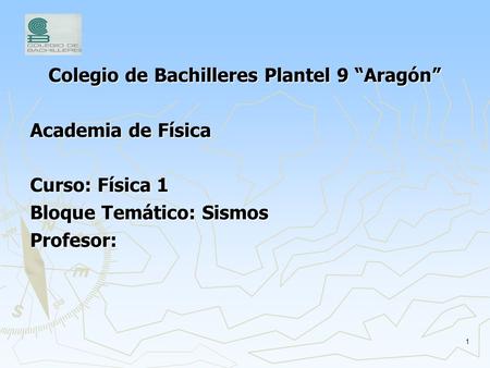 Colegio de Bachilleres Plantel 9 “Aragón”