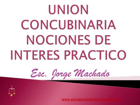 UNION CONCUBINARIA NOCIONES DE INTERES PRACTICO