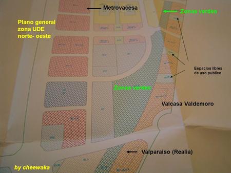 Plano general zona UDE norte- oeste