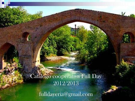 Catálogo cooperativa Full Day 2012/2013
