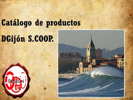 Catálogo de productos DGijón S.COOP..
