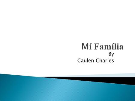 Mí Família By Caulen Charles.
