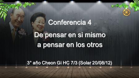 3° año Cheon Gi HC 7/3 (Solar 20/08/12)
