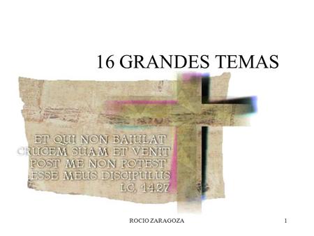 16 GRANDES TEMAS ROCIO ZARAGOZA.