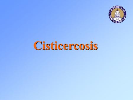 Cisticercosis.