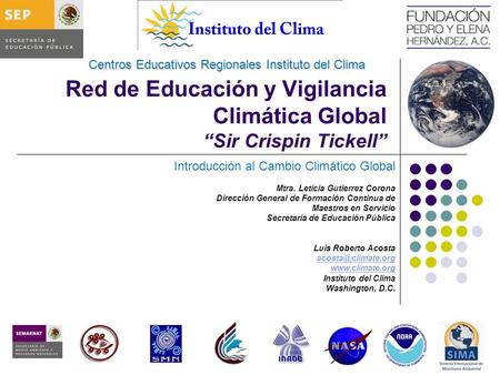 Red de Educación y Vigilancia Climática Global “Sir Crispin Tickell”