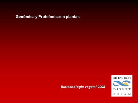 Genómica y Proteómica en plantas