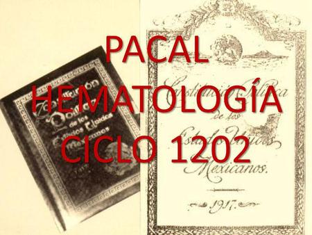 PACAL HEMATOLOGÍA CICLO 1202