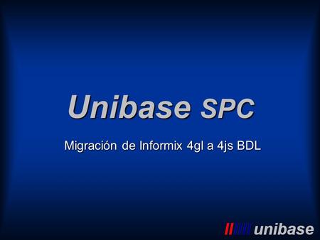 Migración de Informix 4gl a 4js BDL