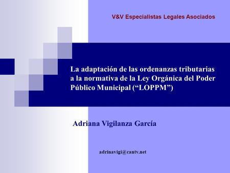 V&V Especialistas Legales Asociados