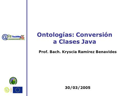 Ontologías: Conversión a Clases Java