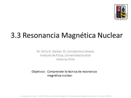 3.3 Resonancia Magnética Nuclear