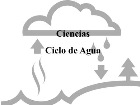 Ciencias Ciclo de Agua.