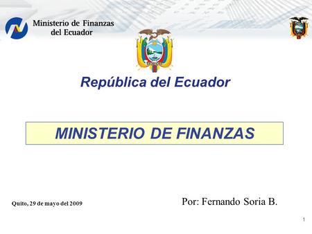 MINISTERIO DE FINANZAS