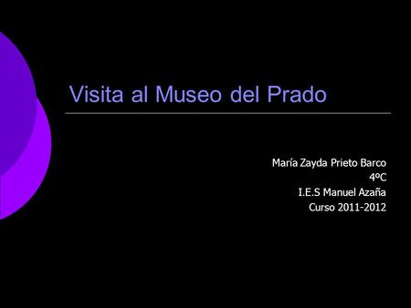 Visita al Museo del Prado