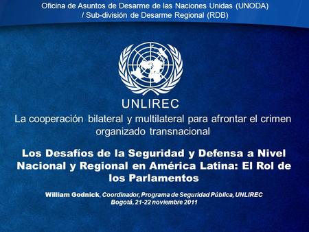 Oficina de Asuntos de Desarme de las Naciones Unidas (UNODA)