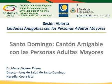 Santo Domingo: Cantón Amigable con las Personas Adultas Mayores