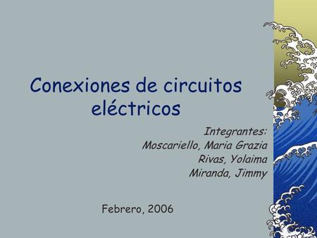Conexiones de circuitos eléctricos