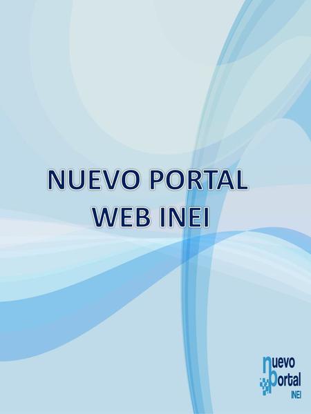 NUEVO PORTAL WEB INEI.