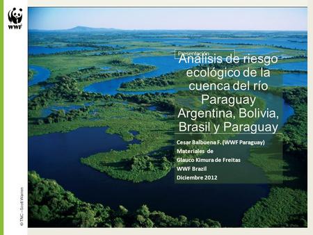 Análisis de riesgo ecológico de la cuenca del río Paraguay