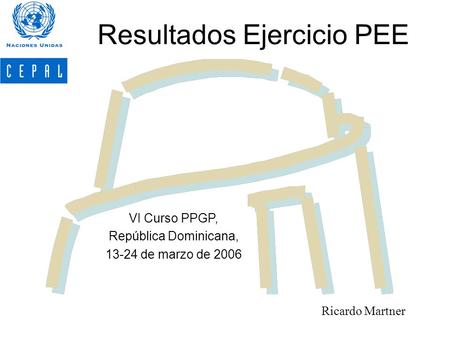 Ricardo Martner Resultados Ejercicio PEE VI Curso PPGP, República Dominicana, 13-24 de marzo de 2006.