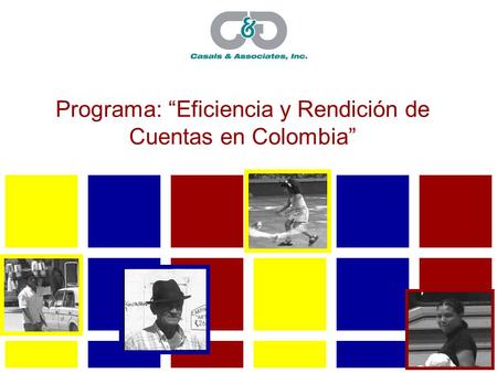 Programa: “Eficiencia y Rendición de Cuentas en Colombia”