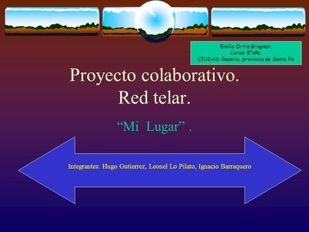 Proyecto colaborativo. Red telar.