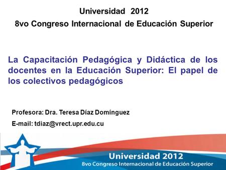 8vo Congreso Internacional de Educación Superior