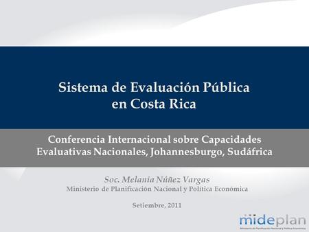 Sistema de Evaluación Pública en Costa Rica
