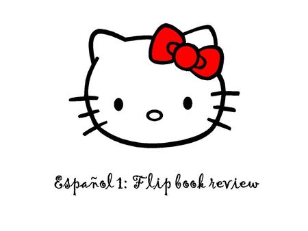 Español 1: Flip book review