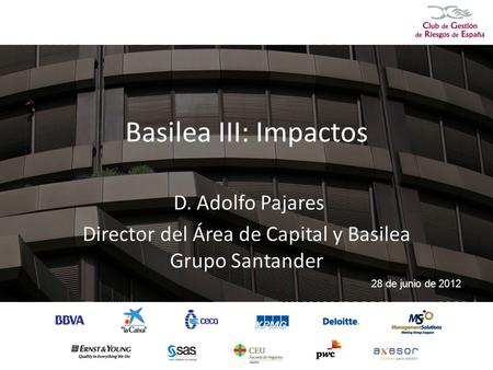 Director del Área de Capital y Basilea Grupo Santander
