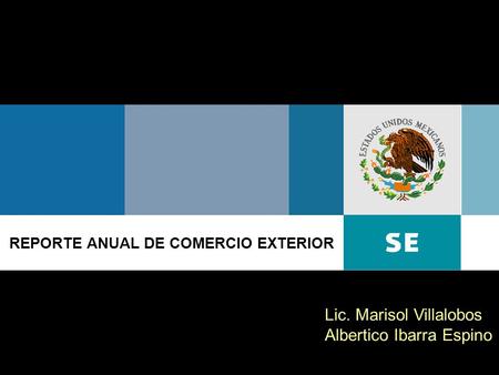 REPORTE ANUAL DE COMERCIO EXTERIOR Delegación Mexicali, Dirección de Promoción Febrero 2007 Mayo 2010 Lic. Marisol Villalobos Albertico Ibarra Espino.