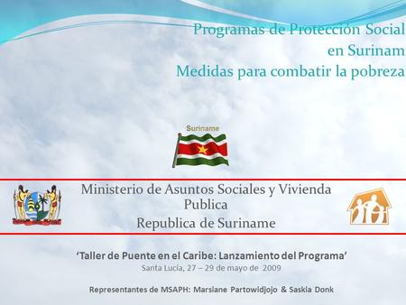 Programas de Protección Social en Surinam