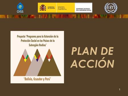 PLAN DE ACCIÓN Programa para la Extensión de la Protección Social
