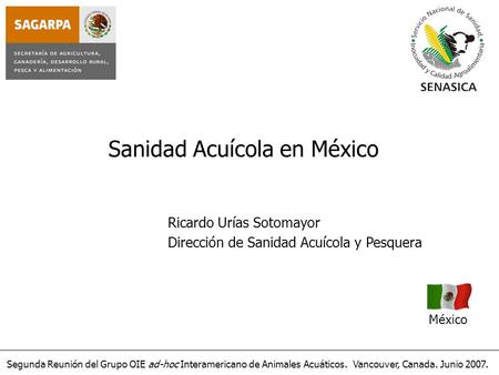 Sanidad Acuícola en México