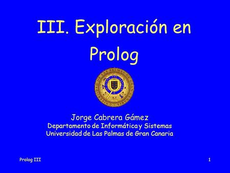 III. Exploración en Prolog