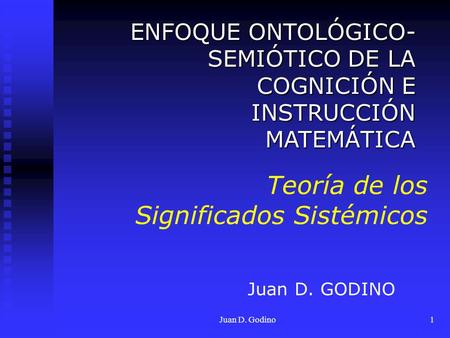 Teoría de los Significados Sistémicos