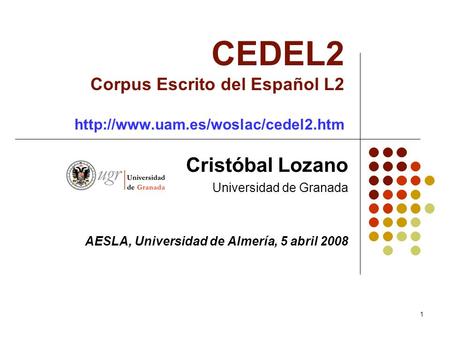 CEDEL2 Corpus Escrito del Español L2  uam. es/woslac/cedel2