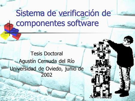 Sistema de verificación de componentes software