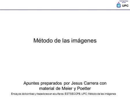 Apuntes preparados por Jesus Carrera con material de Meier y Poetter