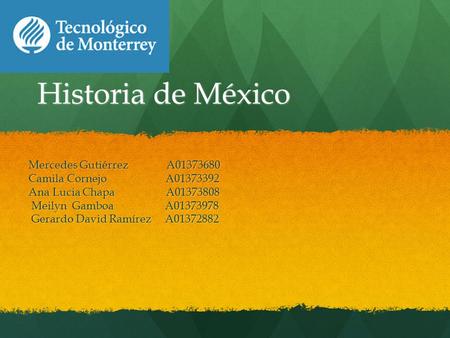 Historia de México Mercedes Gutiérrez A