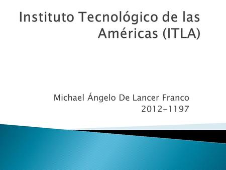 Michael Ángelo De Lancer Franco 2012-1197.  Son la fundación de una red de trabajo en un ambiente de computadoras. Generalmente los servicios de red.