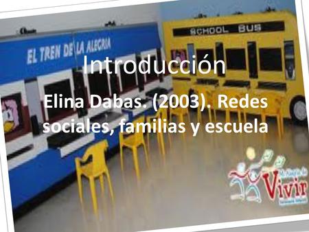 Elina Dabas. (2003). Redes sociales, familias y escuela