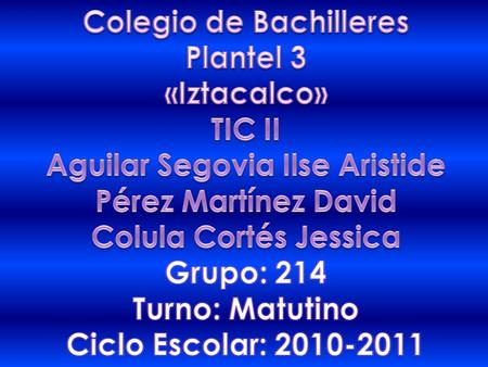 Colegio de Bachilleres Aguilar Segovia Ilse Aristide