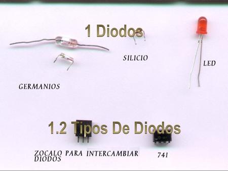 1 Diodos 1.2 Tipos De Diodos.