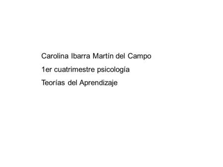 Carolina Ibarra Martín del Campo