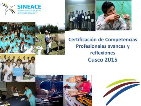 Certificación de Competencias Profesionales avances y reflexiones Cusco 2015.