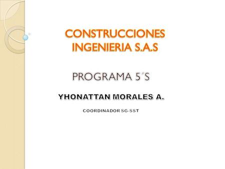 CONSTRUCCIONES INGENIERIA S.A.S