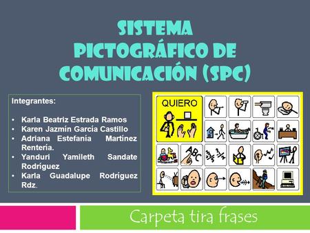 Sistema pictográfico de comunicación (SPC)