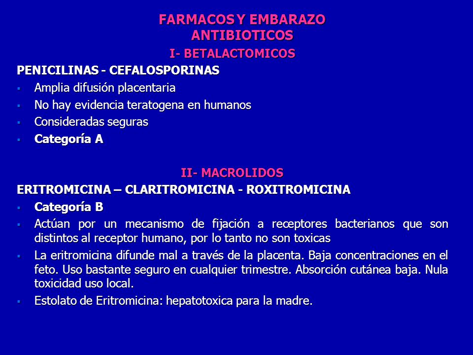 Gentamicina embarazo categoria Gentamicina embarazo categoria